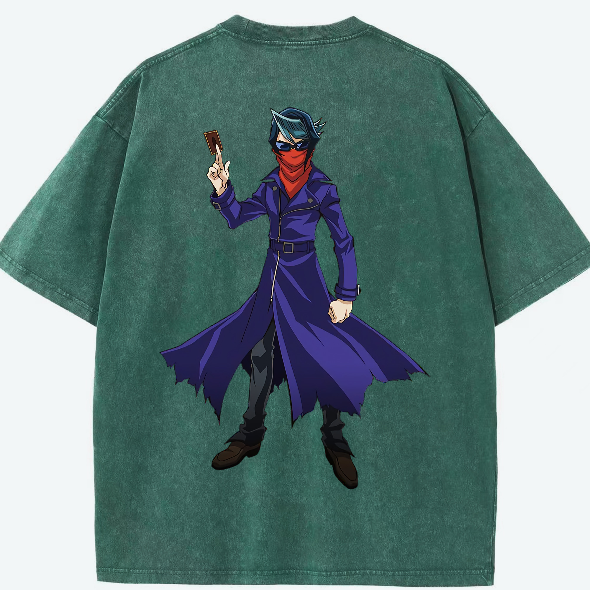 （画像用） 遊☆戯☆王 Yu-Gi-Oh! 綿100% ヴィンテージ風 半袖Tシャツ（背面プリント）